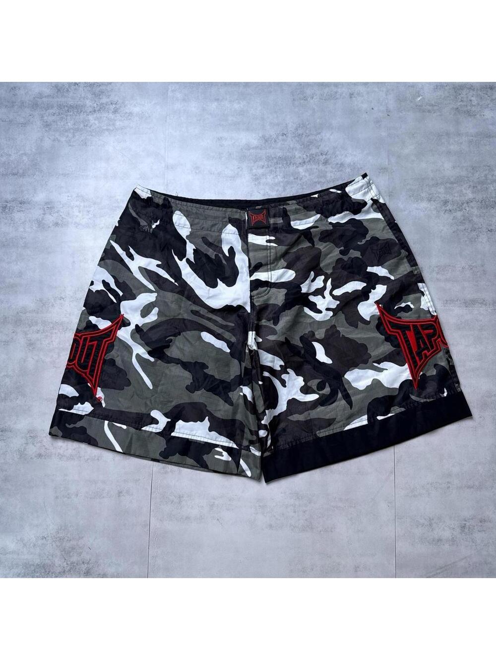 Y2K Tapout Camo MMA Mens Shorts Trunks Fighter Surf Swim Boardshorts